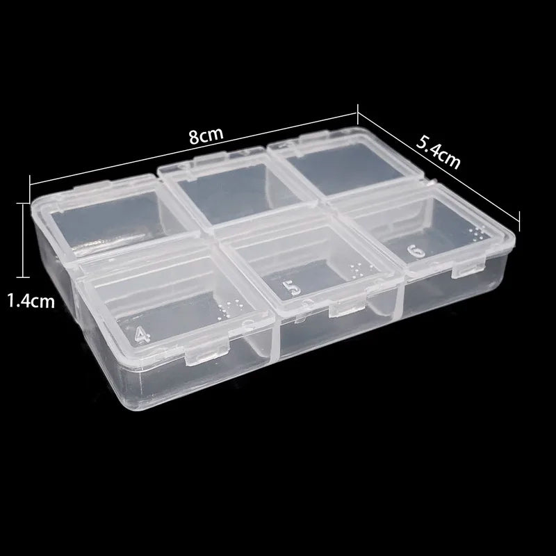 19 Style Plastic Storage Jewelry Box Compartment