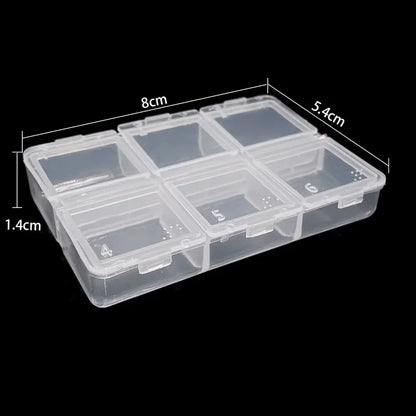 19 Style Plastic Storage Jewelry Box Compartment