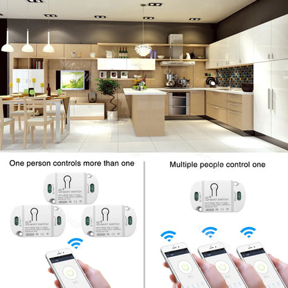Tuya WiFi Smart Switch AC 220V 110V Wireless Controller