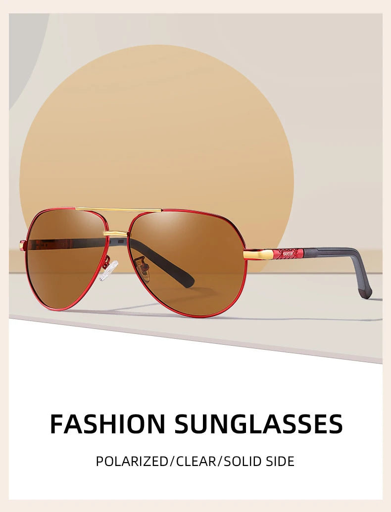 Aluminum Vintage Men's Sunglasses Men Polarized Coating