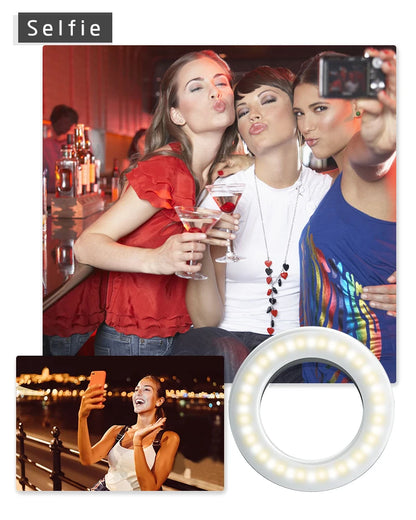 Portable LED Selfie Ring Light Flash