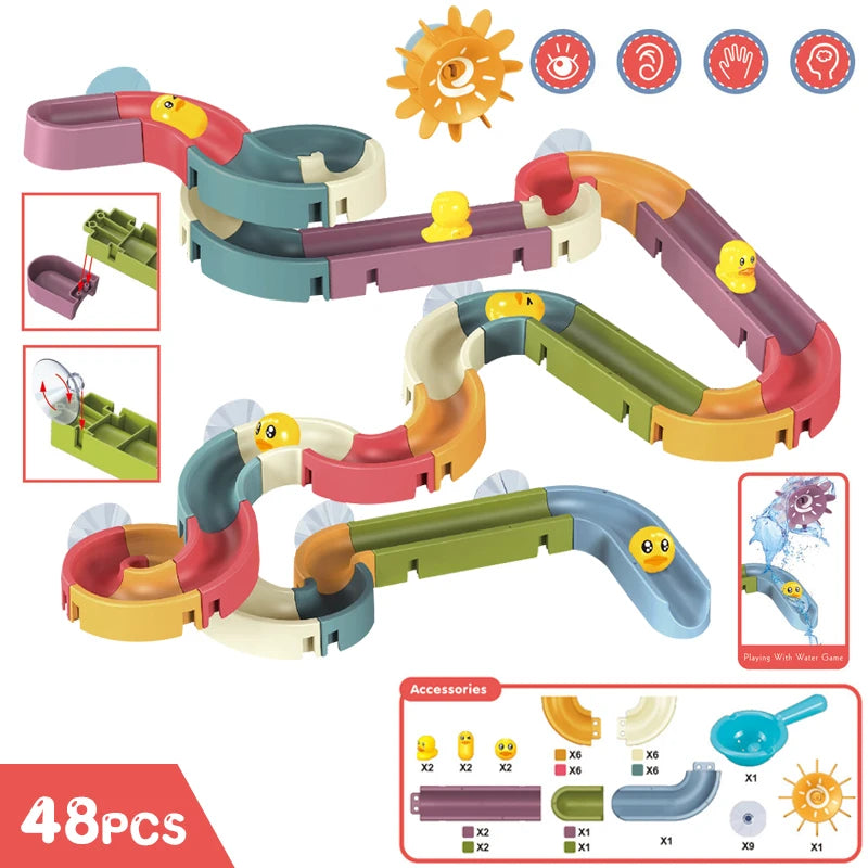 New Baby Bath Kids Toys Rainbow Shower Pipeline