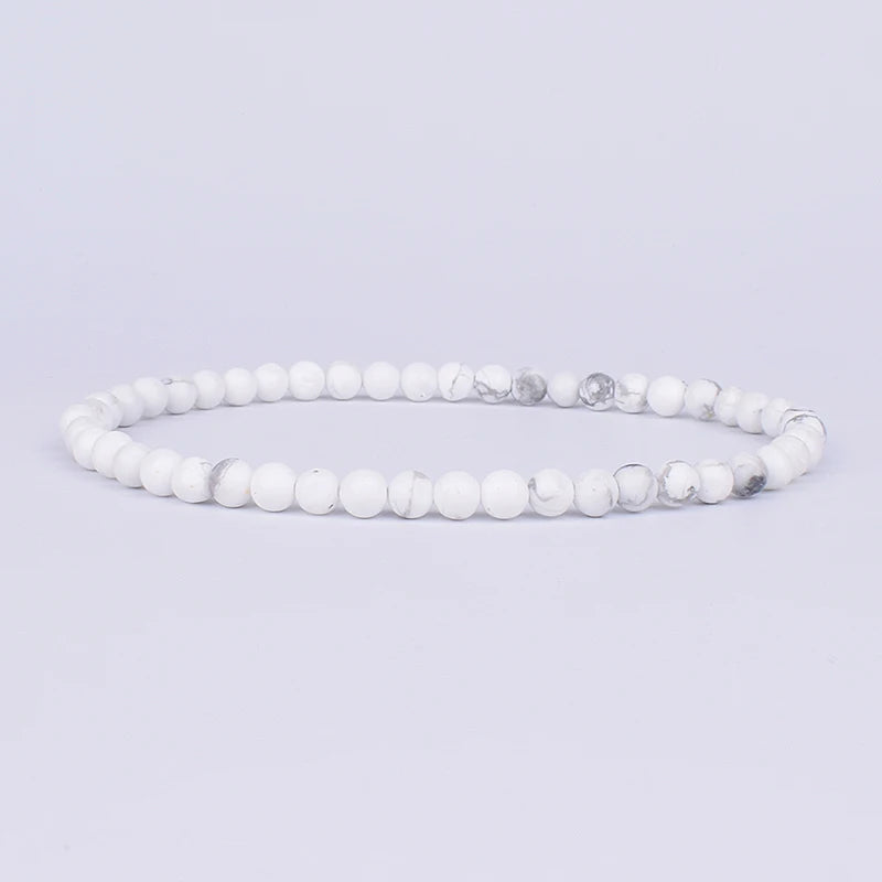 Mini Energy Charm Bracelet Natural Stone Beads Yoga Healing