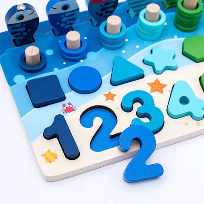 3D Preschool Children Educational Toys Wooden Montessori
