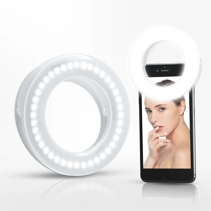 Portable LED Selfie Ring Light Flash