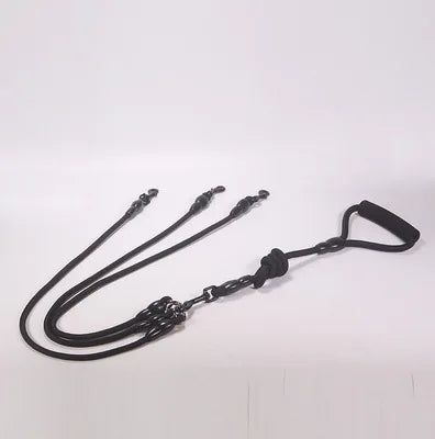 Pet Dog Leash Nylon Rope Double Dual Two Heads Dogs Leash