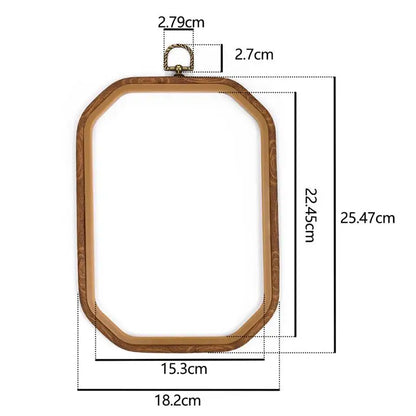 Sewing Tool Round Bamboo Embroidery Hoops Frame Set