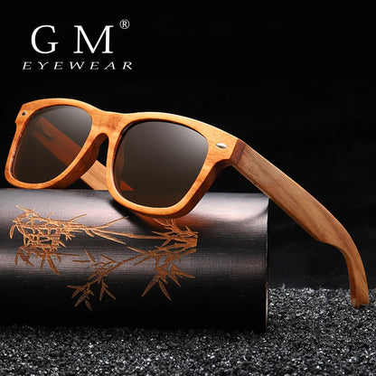 GM Natural Wood Sunglasses Polarized Wooden Sunglasses