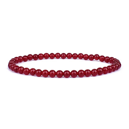 Mini Energy Charm Bracelet Natural Stone Beads Yoga Healing