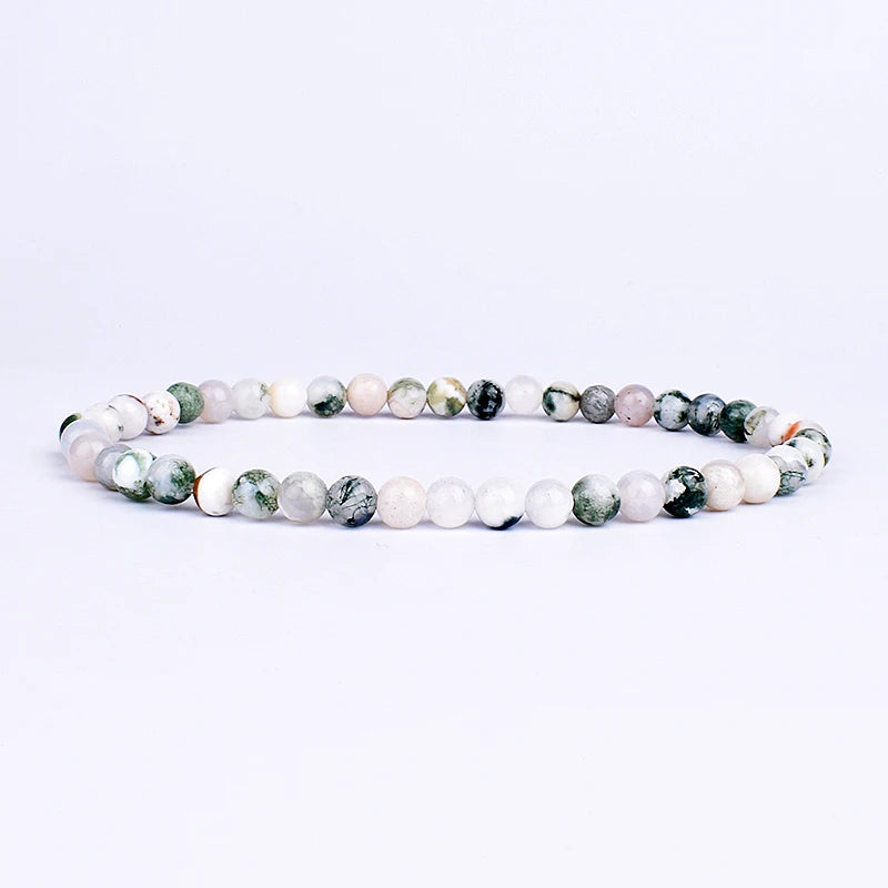 Mini Energy Charm Bracelet Natural Stone Beads Yoga Healing