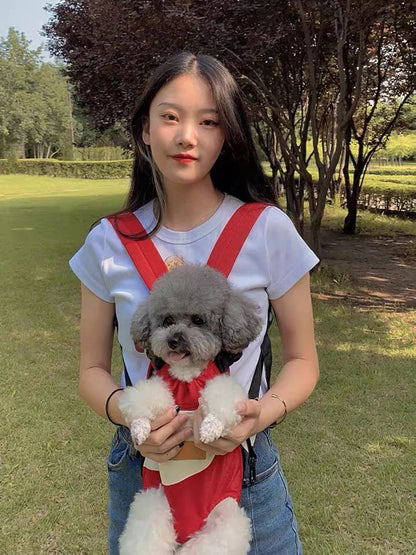 Mesh Pet Dog Carrier Adjustable Backpack Breathable Outdoor