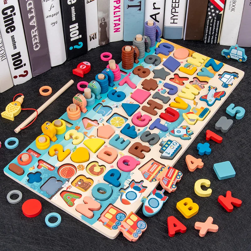 3D Preschool Children Educational Toys Wooden Montessori