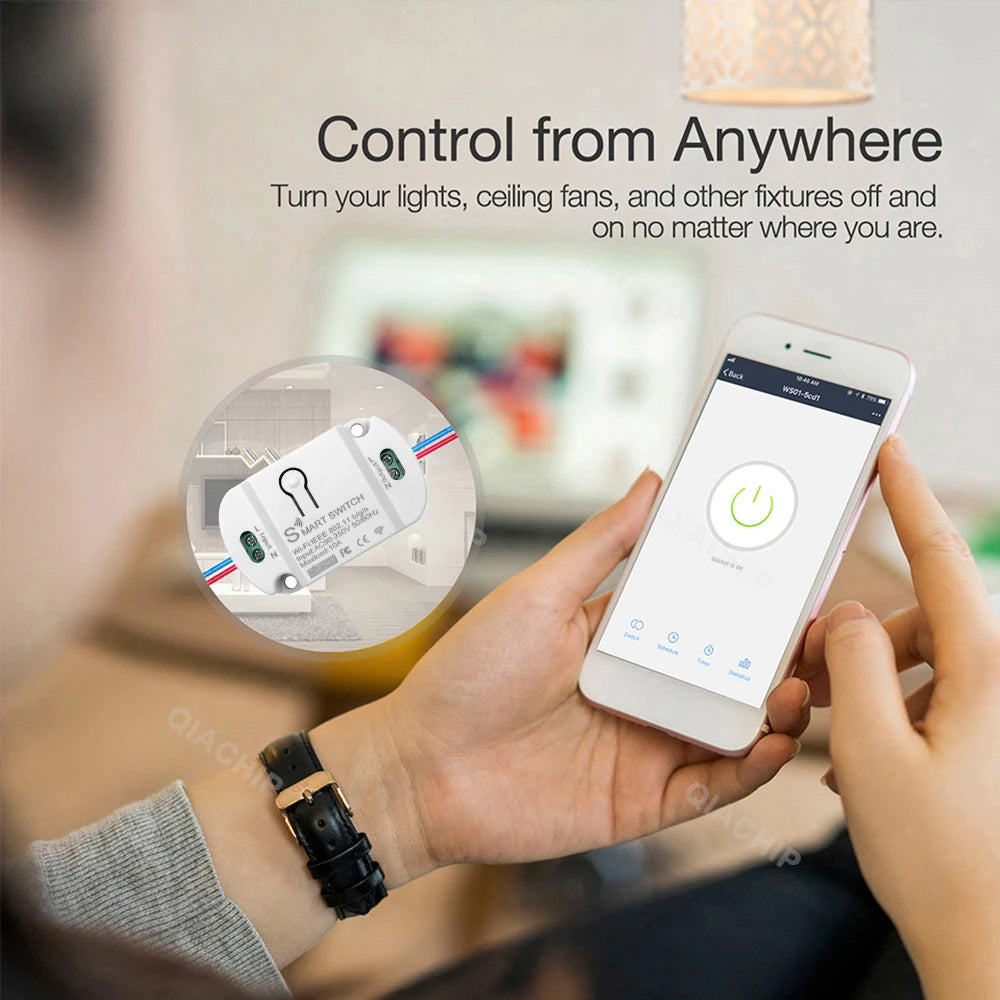 Tuya WiFi Smart Switch AC 220V 110V Wireless Controller