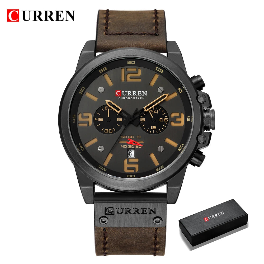 CURREN Mens Watches Top Luxury Brand Sport Wrist Watch