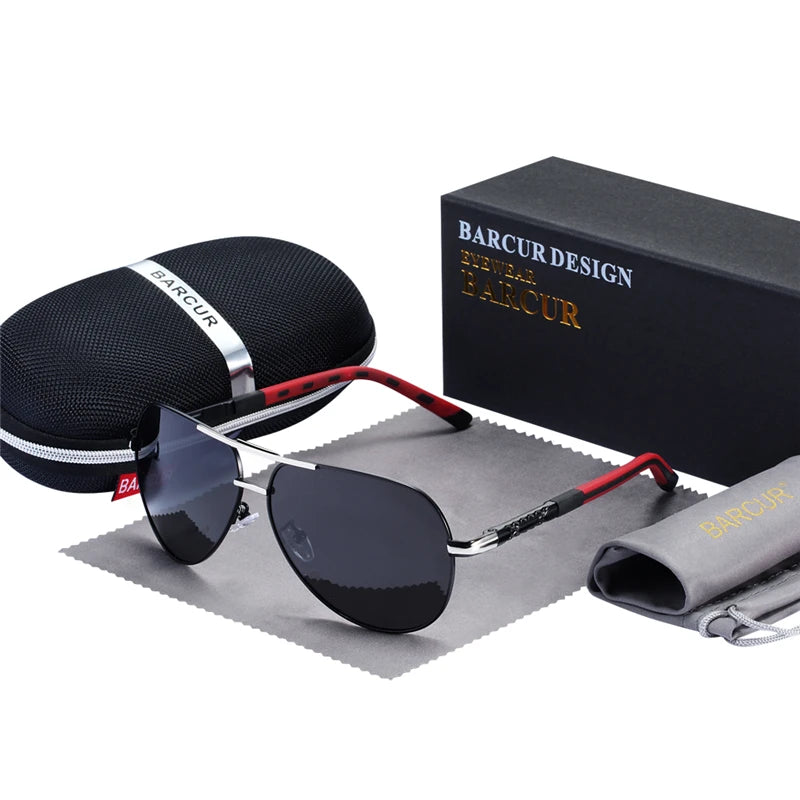 Aluminum Vintage Men's Sunglasses Men Polarized Coating