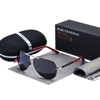 Aluminum Vintage Men's Sunglasses Men Polarized Coating