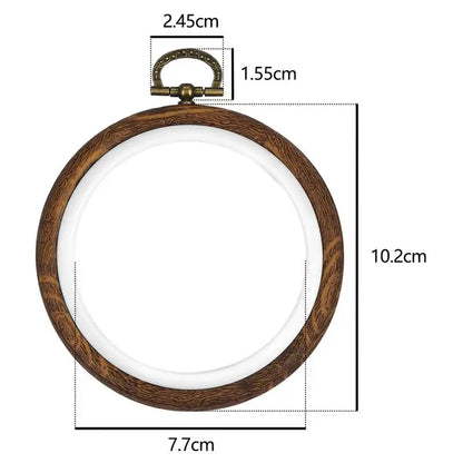 Sewing Tool Round Bamboo Embroidery Hoops Frame Set
