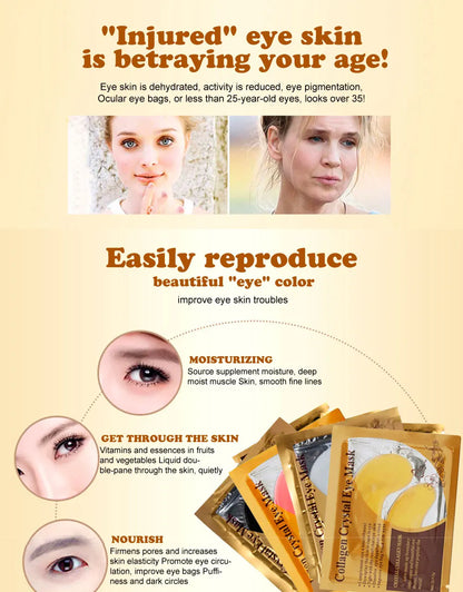 Gold Collagen Crystal Eye Mask Moisturizing Skin Care