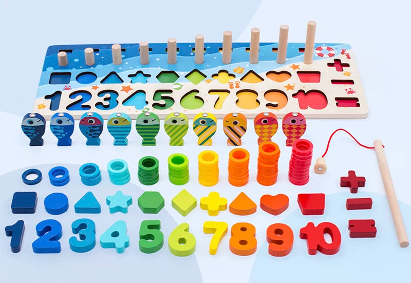 3D Preschool Children Educational Toys Wooden Montessori