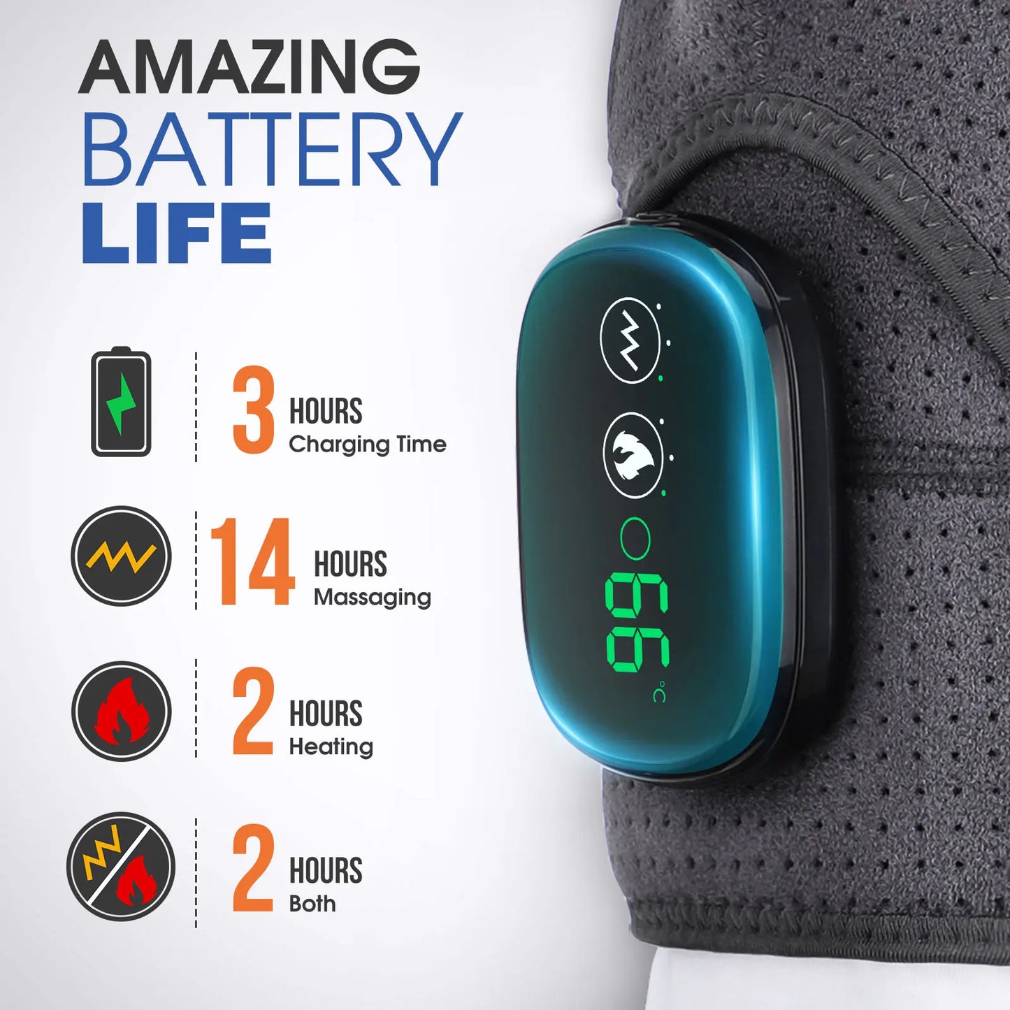 Electric Shoulder Massager Heating Pad Vibration Massage