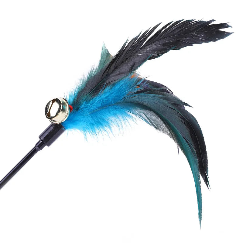 Funny Kitten Cat Teaser Interactive Toy Rod