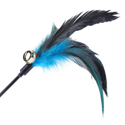 Funny Kitten Cat Teaser Interactive Toy Rod