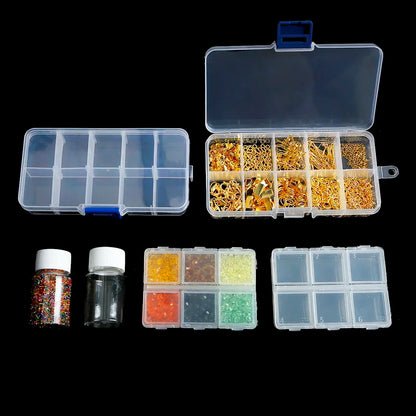19 Style Plastic Storage Jewelry Box Compartment