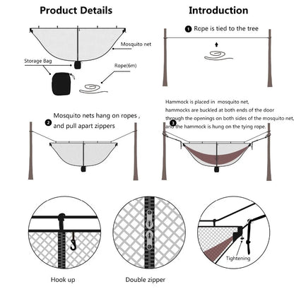 Outdoor Lightweight Travel Portable Hanging Mosquito Net
