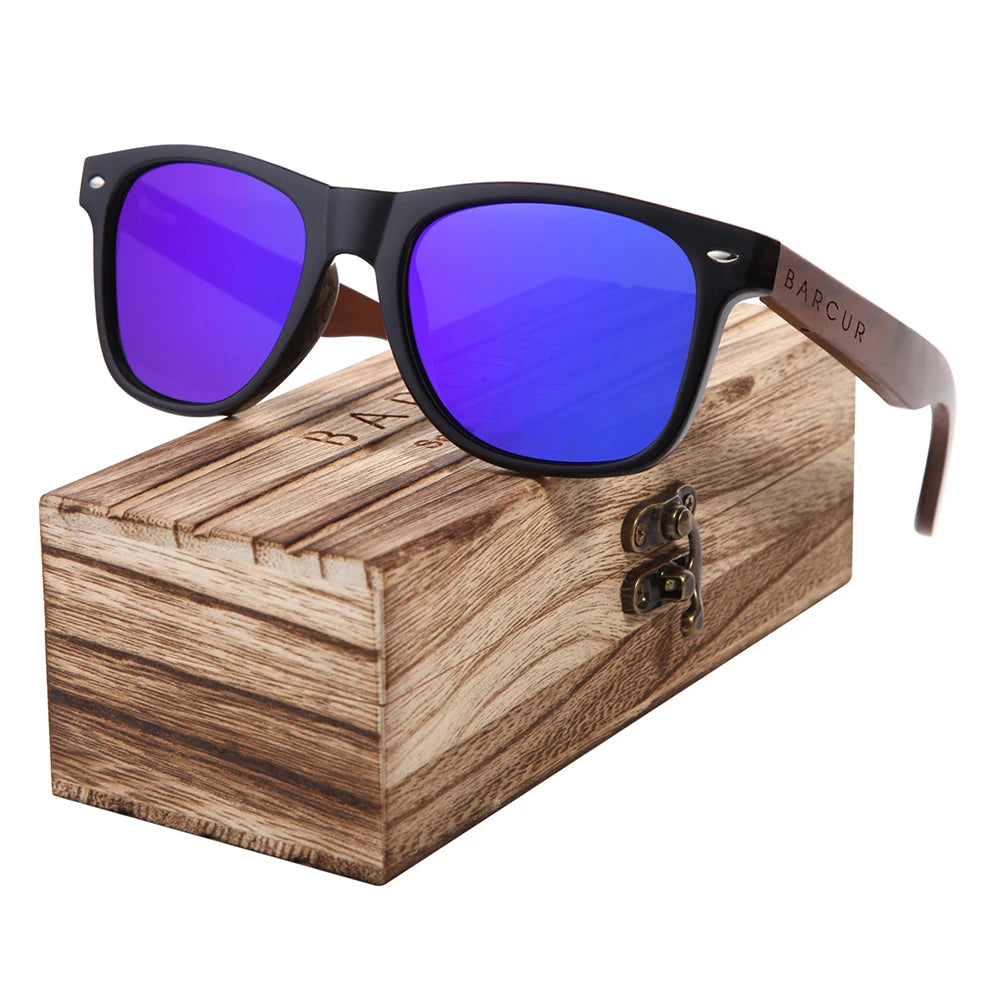 Black Walnut Sunglasses Wood Polarized Sunglasses Men