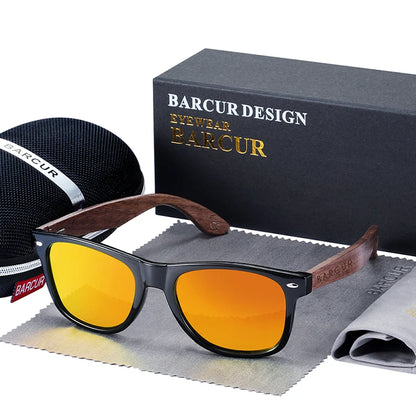 Black Walnut Sunglasses Wood Polarized Sunglasses Men