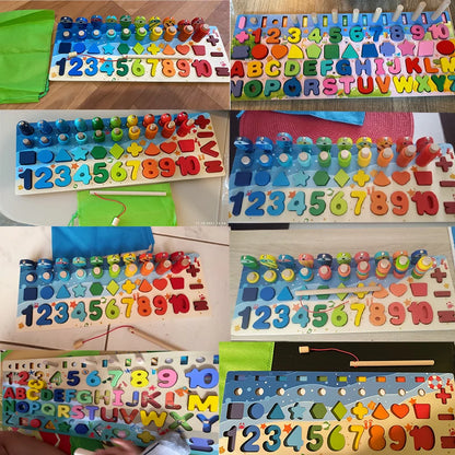 3D Preschool Children Educational Toys Wooden Montessori