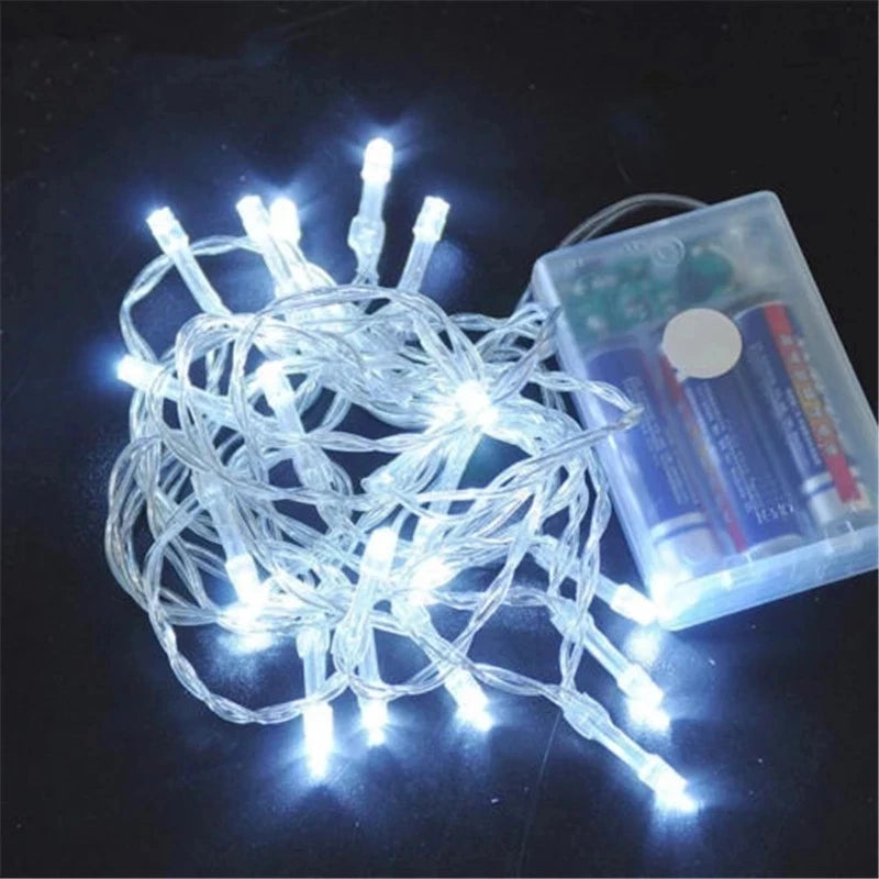 AA Battery Operated LED String Lights 10/20/40/80/160 for Xmas