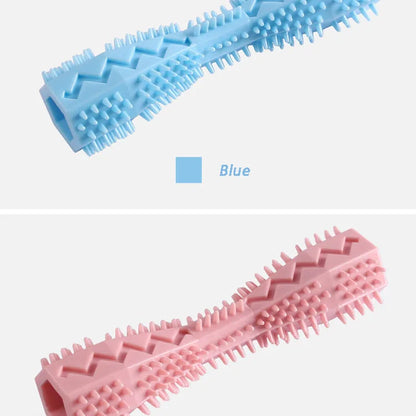 Dog Toothbrush Durable Dog Chew Toy Stick Soft Rubber