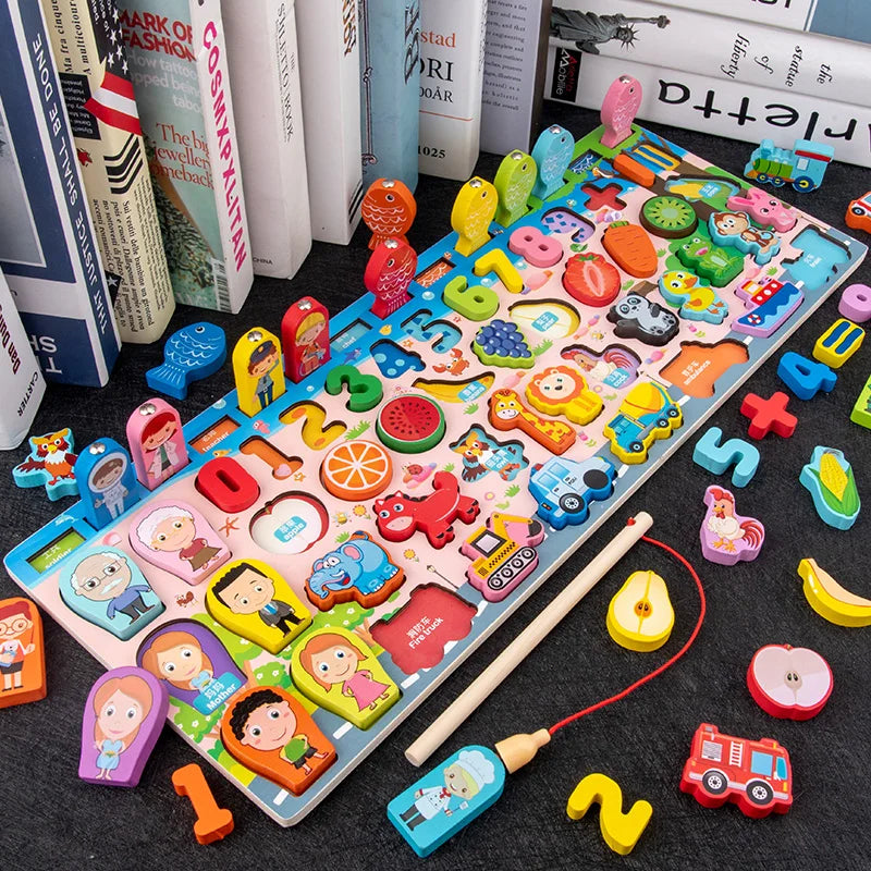 3D Preschool Children Educational Toys Wooden Montessori