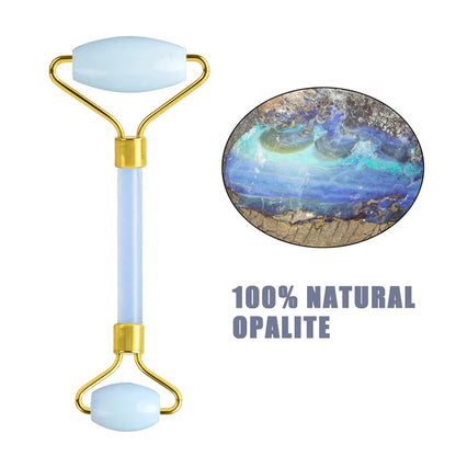 Natural Opal Jade Roller Gouache Scraper For Face Gua Sha