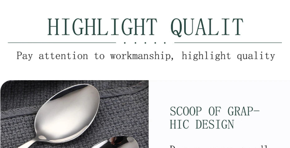 Natural Bamboo Handle Cutlery Set Tableware