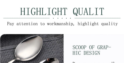 Natural Bamboo Handle Cutlery Set Tableware