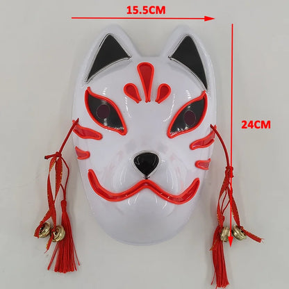 Glowing  Demon Slayer Mask Cosplay Japanese Cartoon