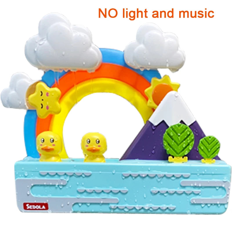 New Baby Bath Kids Toys Rainbow Shower Pipeline