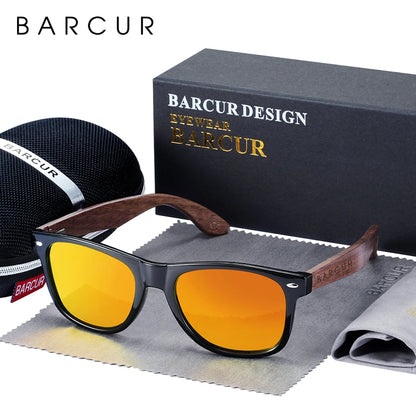 Black Walnut Sunglasses Wood Polarized Sunglasses Men
