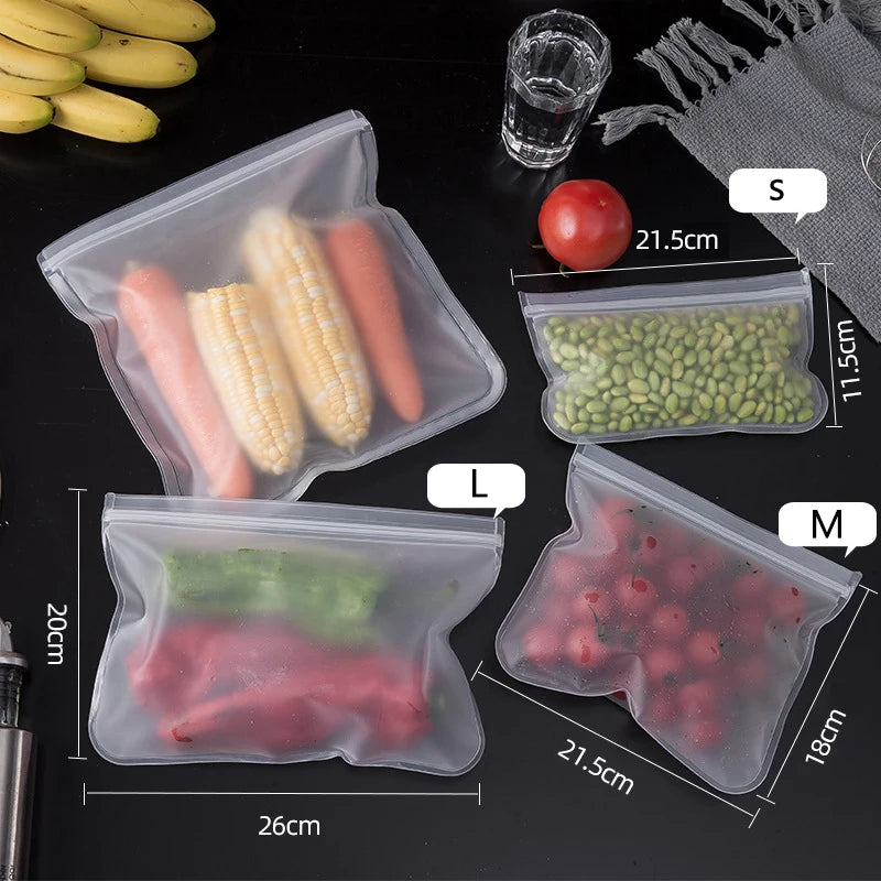 Silicone Food Storage Containers Reusable Food Bags