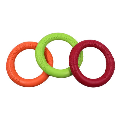 Pet Flying Discs EVA Training Ring Puller Resistant Bite