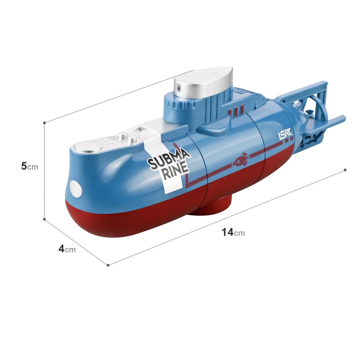 Mini RC Submarine 0.1M/s Speed Remote Control Boat Outdoor