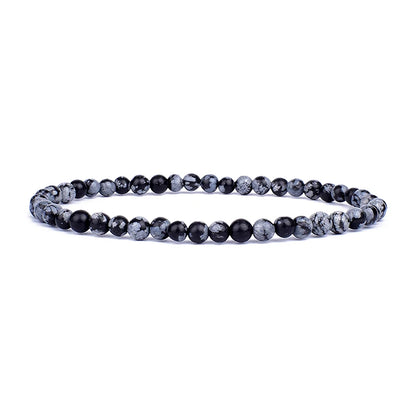 Mini Energy Charm Bracelet Natural Stone Beads Yoga Healing