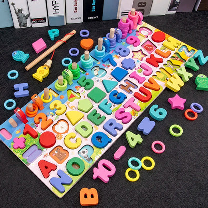 3D Preschool Children Educational Toys Wooden Montessori