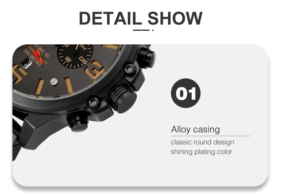 CURREN Mens Watches Top Luxury Brand Sport Wrist Watch