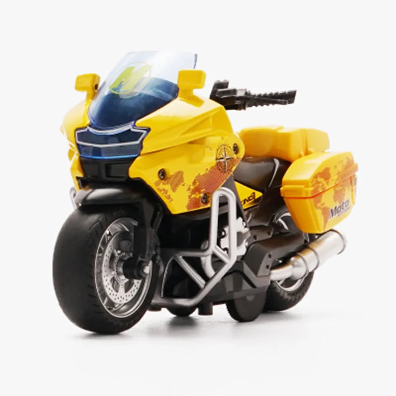 Car Model Alloy Pull Back Motorcycle Men's Locomotive
