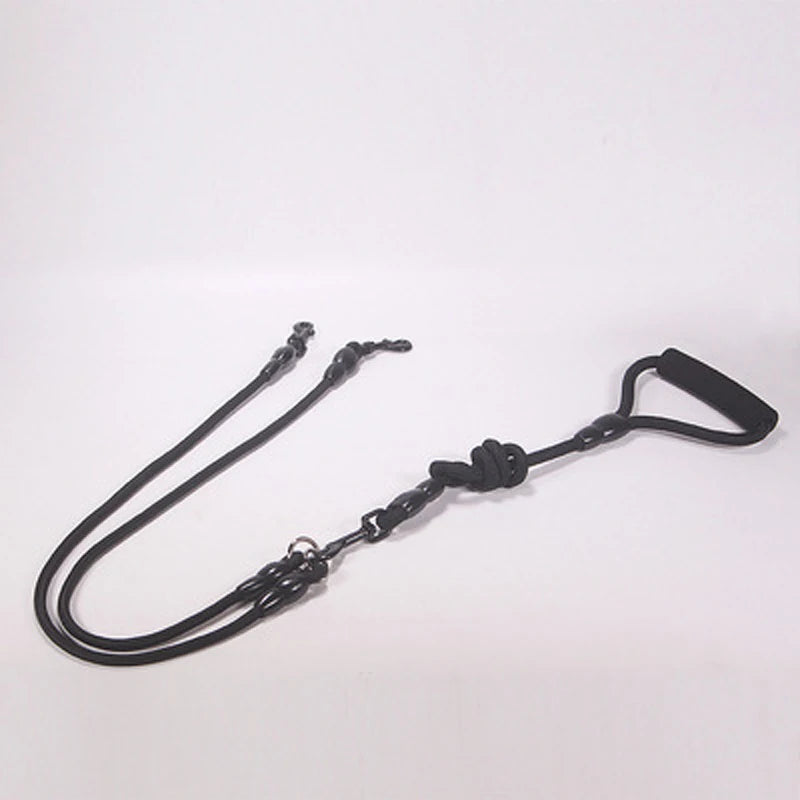 Pet Dog Leash Nylon Rope Double Dual Two Heads Dogs Leash