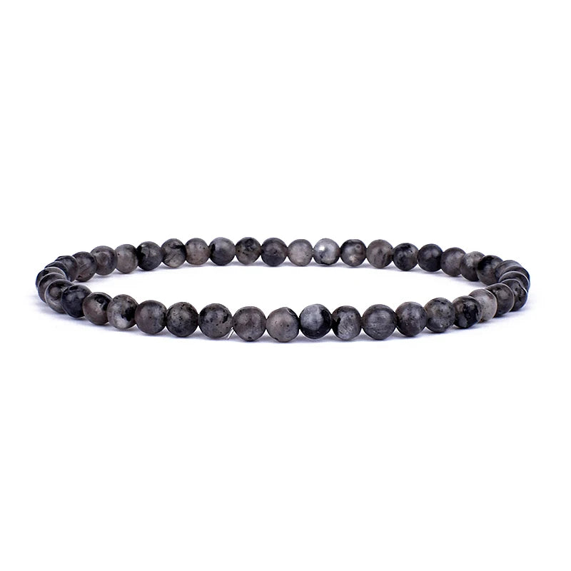 Mini Energy Charm Bracelet Natural Stone Beads Yoga Healing