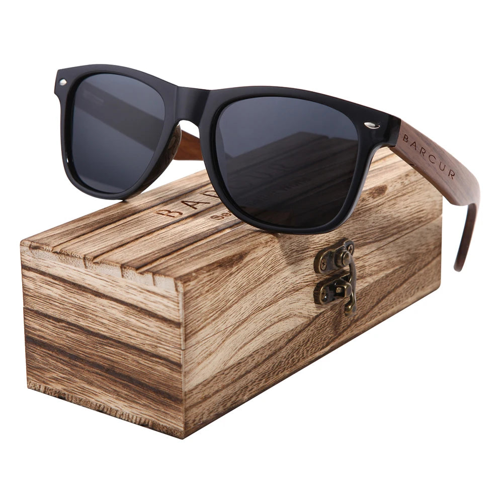 Black Walnut Sunglasses Wood Polarized Sunglasses Men